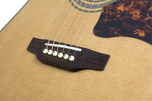 open zoom image for Epiphone Masterbilt DR-500MCE Acoustic-Electric Guitar, Natural Bridge