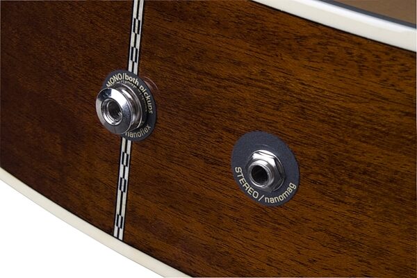 open zoom image for Epiphone Masterbilt DR-500MCE Acoustic-Electric Guitar, Natural Outputs