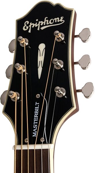 open zoom image for Epiphone Masterbilt DR-500MCE Acoustic-Electric Guitar, Natural Headstock