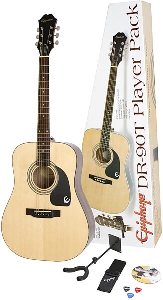 open zoom image for Epiphone DR90T Dreadnought Acoustic Guitar Player Pack, Main