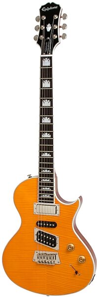 open zoom image for Epiphone Nighthawk Custom Reissue Electric Guitar, Transparent Amber