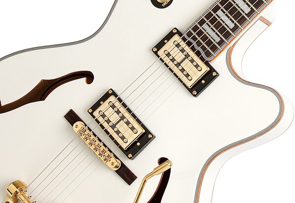 open zoom image for Epiphone Limited Edition Emperor Swingster Electric Guitar, Pearl White Pickups