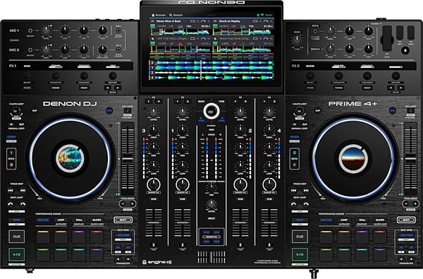 open zoom image for Denon DJ Prime 4+ Standalone DJ System, New, Action Position Back