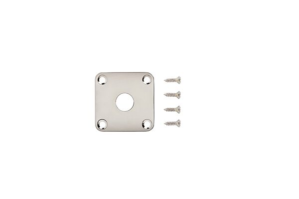 open zoom image for Gibson Les Paul Metal Jack Plate, Nickel, view