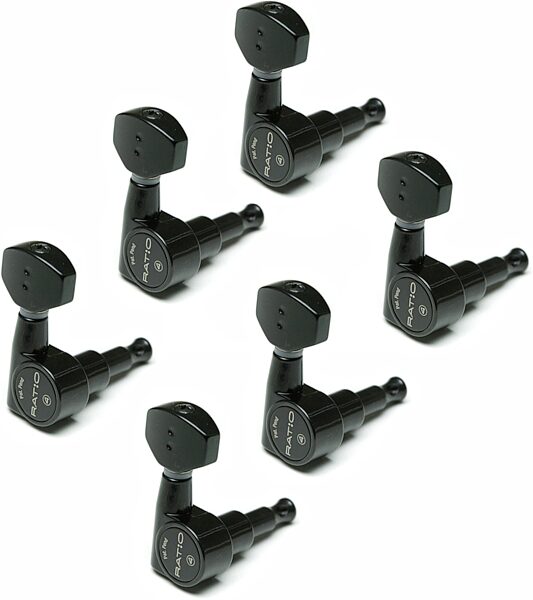 open zoom image for Graph Tech PRN-2721-B0 Ratio 6 In-line Tuners, New, Action Position Back