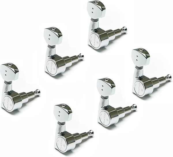 open zoom image for Graph Tech PRN-2721-C0 Ratio 6 In-line Tuners, New, Action Position Back