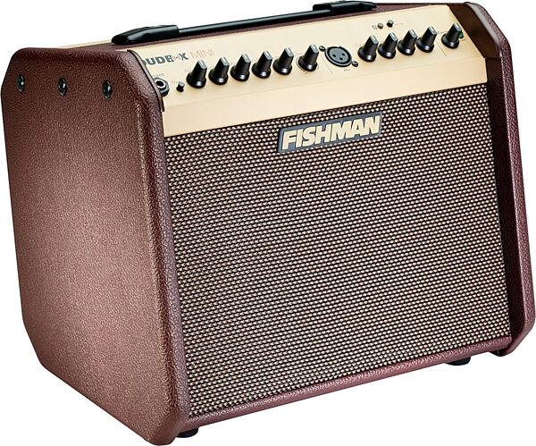 open zoom image for Fishman Loudbox Mini Acoustic Guitar Combo Amplifier with Bluetooth (60 Watts), New, Action Position Back