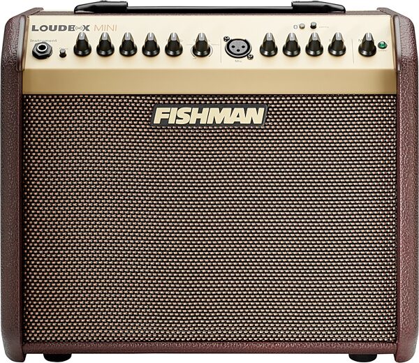 open zoom image for Fishman Loudbox Mini Acoustic Guitar Combo Amplifier with Bluetooth (60 Watts), New, Action Position Back