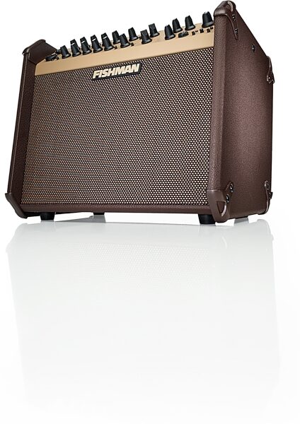 open zoom image for Fishman Loudbox Artist Acoustic Guitar Combo Amplifier with Bluetooth (120 Watts), Brown, Angled Front