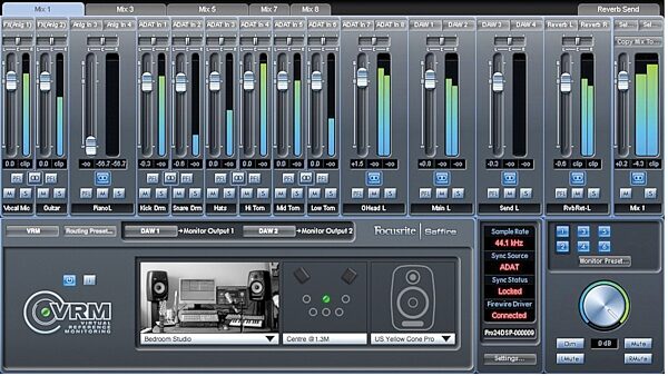 open zoom image for Focusrite Saffire Pro 24 DSP FireWire Audio Interface with VRM Technology, VRM