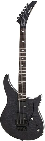 open zoom image for Epiphone Prophecy EM2 Custom-FX Electric Guitar with Floyd Rose, Midnight Ebony