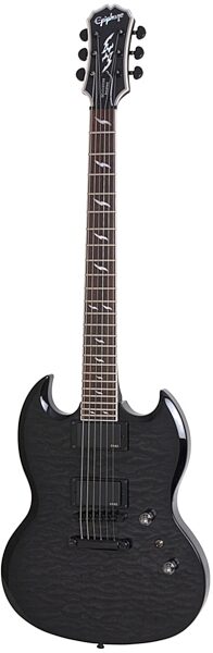 open zoom image for Epiphone Prophecy SG Custom EX Electric Guitar with EMG Pickups, Midnight Ebony