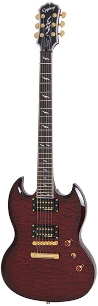 open zoom image for Epiphone Prophecy SG Custom GX Electric Guitar, Black Cherry