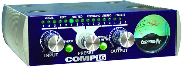 open zoom image for PreSonus COMP16 Compressor/Limiter 1/3 Rack Space, Main