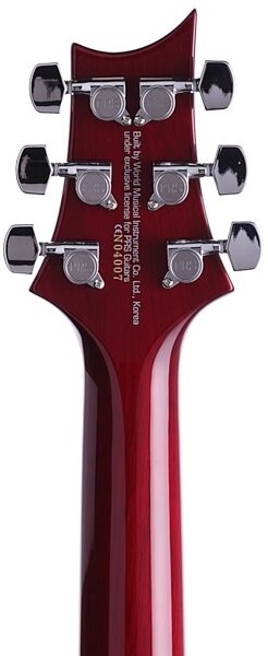 open zoom image for PRS Paul Reed Smith Mark Tremonti SE Signature Electric Guitar with Gig Bag, Vintage Cherry - Headstock Back