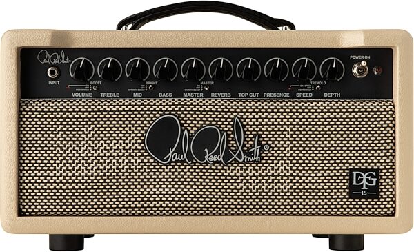 open zoom image for PRS Paul Reed Smith DGT 15 David Grissom Guitar Amplifier Head (15 Watts), New, Action Position Back
