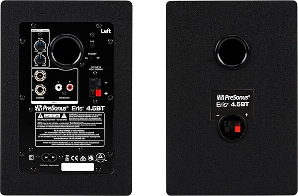 open zoom image for PreSonus Eris 4.5BT Generation 2 Active Bluetooth Studio Monitors, Pair, Rear