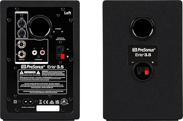 open zoom image for PreSonus Eris 3.5 Generation 2 Active Studio Monitors, New, Action Position Back