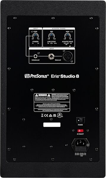open zoom image for PreSonus Eris Studio 8 Active Studio Monitor, New, Action Position Back