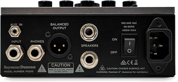 open zoom image for Seymour Duncan PowerStage 200 Pedal Amp, Silver, Action Position Back