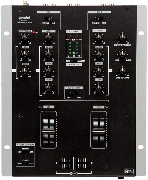 open zoom image for Gemini PS424X 2-Channel Professional Scratch DJ Mixer, Main