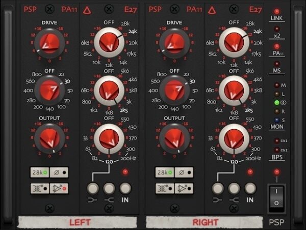 open zoom image for PSP Audioware E27 Equalizer Plug-in Software, Digital Download, Screenshot Front