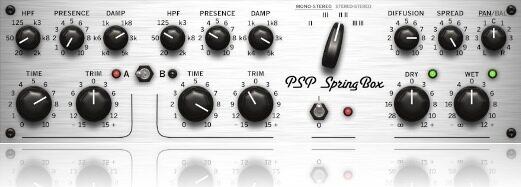 open zoom image for PSP Audioware SpringBox Reverb Plug-in Software, Digital Download, Screenshot Front