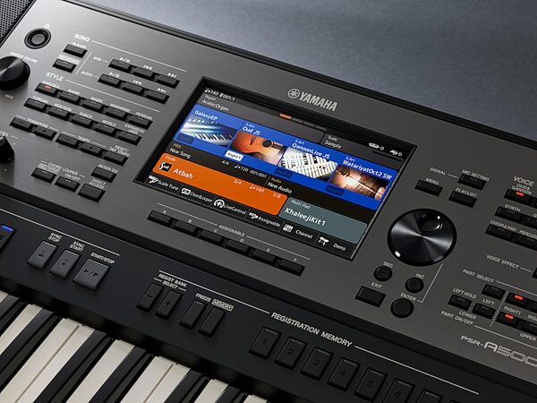 open zoom image for Yamaha PSR-A5000 World Music Style Arranger Keyboard, New, Detail Control Panel