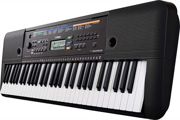 open zoom image for Yamaha PSR-E253 Portable Keyboard, 61-Key, Angle