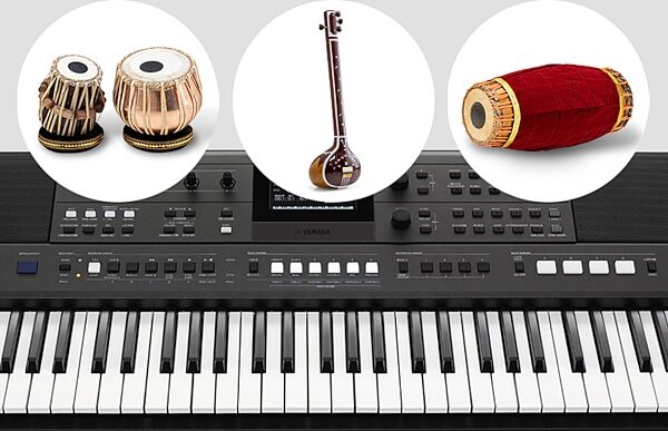 open zoom image for Yamaha PSR-I610 Portable Keyboard, Open Box (Like New), Action Position Back