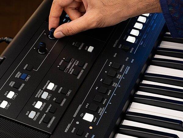 open zoom image for Yamaha PSR-I610 Portable Keyboard, Open Box (Like New), Action Position Back