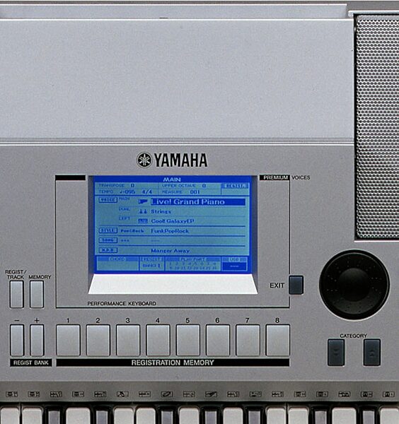 open zoom image for Yamaha PSRS500 61-Key Arranger Workstation Keyboard, Panel View Center