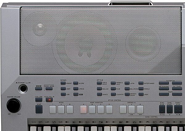 open zoom image for Yamaha PSRS500 61-Key Arranger Workstation Keyboard, Panel View Left