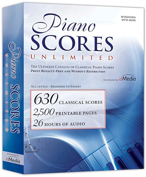 open zoom image for eMedia Piano Scores Unlimited Piano Software (Windows), Main