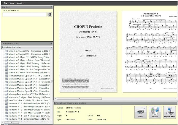 open zoom image for eMedia Piano Scores Unlimited Piano Software (Windows), Screenshot