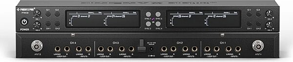 open zoom image for Phenyx Pro PTM-33-4B Quad-Channel UHF Mono Wireless In-Ear Monitor System, 902 - 928 MHz, PTM-33-4B-900, Action Position Back
