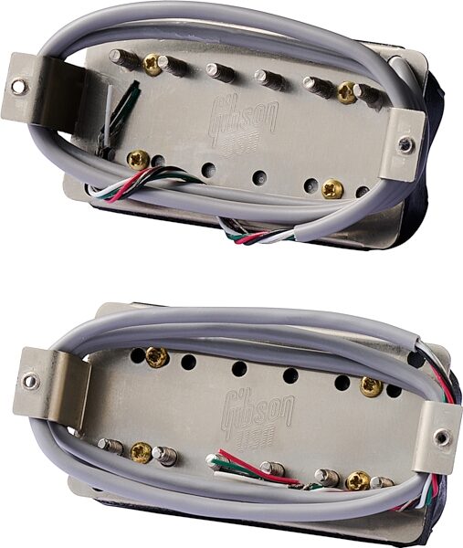 open zoom image for Gibson 496R/500T Electric Guitar Pickup Set, Double Black, Action Position Back
