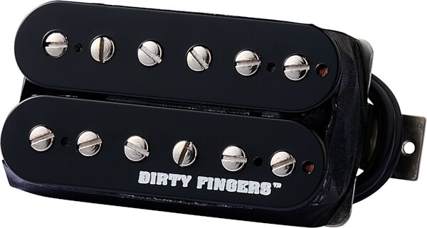 open zoom image for Gibson Dirty Fingers Electric Guitar Pickup, Double Black, Quick Connect, Rhythm/Neck, Action Position Back
