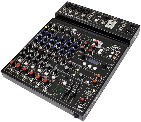 open zoom image for Peavey PV-10BT Stereo Bluetooth Mixer, 10-Channel, New, Left