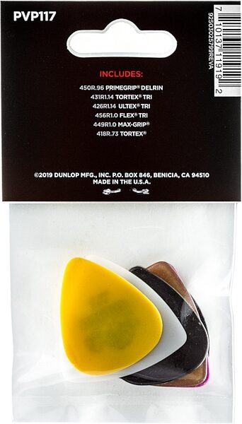 open zoom image for Dunlop Bass Pick Variety Pack, New, Action Position Back
