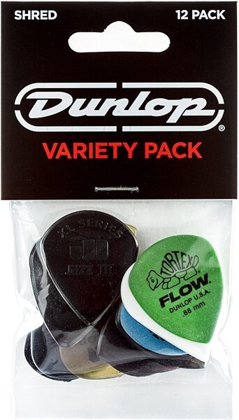 open zoom image for Dunlop Shred Guitar Pick Variety Pack, New, Action Position Back