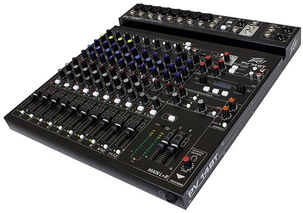 open zoom image for Peavey PV-14BT Stereo Bluetooth Mixer, 14-Channel, New, Left