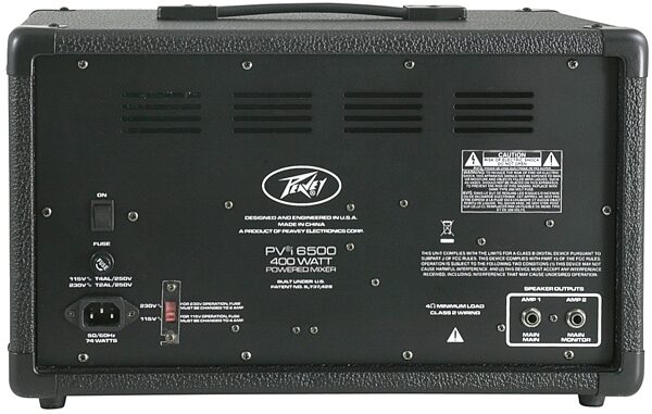 open zoom image for Peavey PVi 6500 Powered Mixer with Bluetooth, New, Back