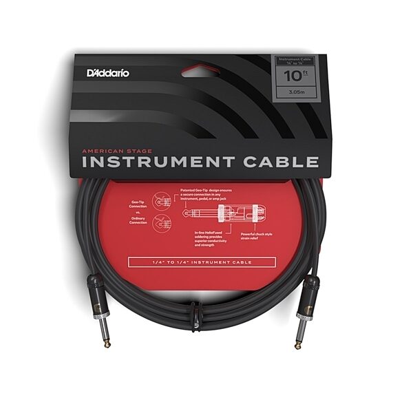 open zoom image for D'Addario American Stage Instrument Cable, 10 foot, view