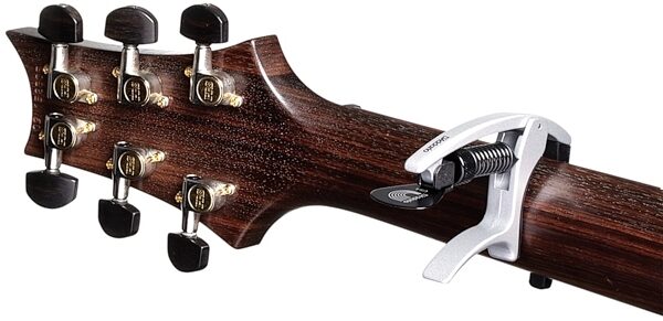 open zoom image for D'Addario NS Tri-Action Guitar Capo, Silver, view