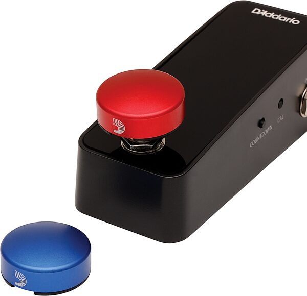 open zoom image for D'Addario XPND Footswitch Topper, 2-Pack, Blue and Red, Main Back