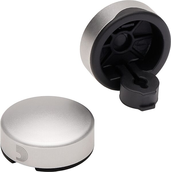 open zoom image for D'Addario XPND Footswitch Topper, 2-Pack, Silver, Main Back