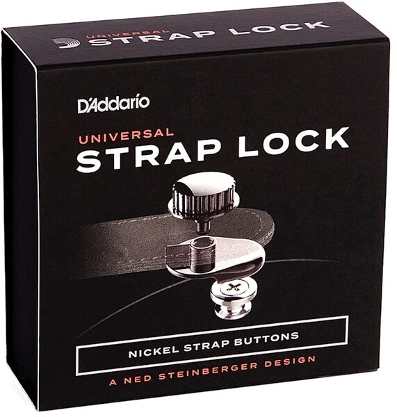 open zoom image for D'Addario Universal Strap Locks, Nickel, view