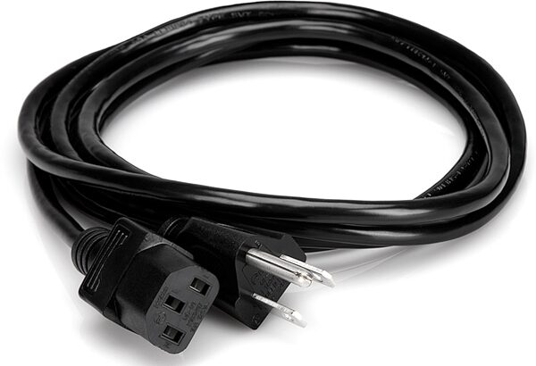 open zoom image for Hosa PWC IEC C13 to NEMA 5-15P 18 AWG Power Cord, 1 foot, PWC-141, Main
