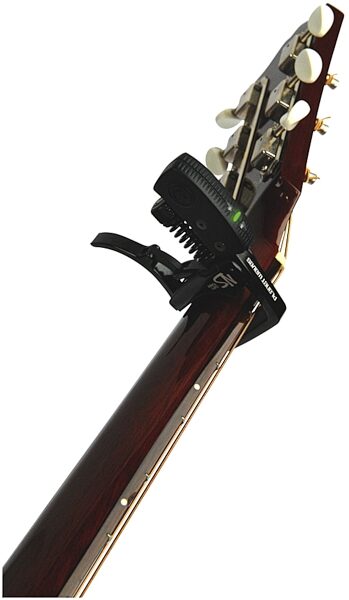 open zoom image for Planet Waves NS Capo Tuner, In Use 1